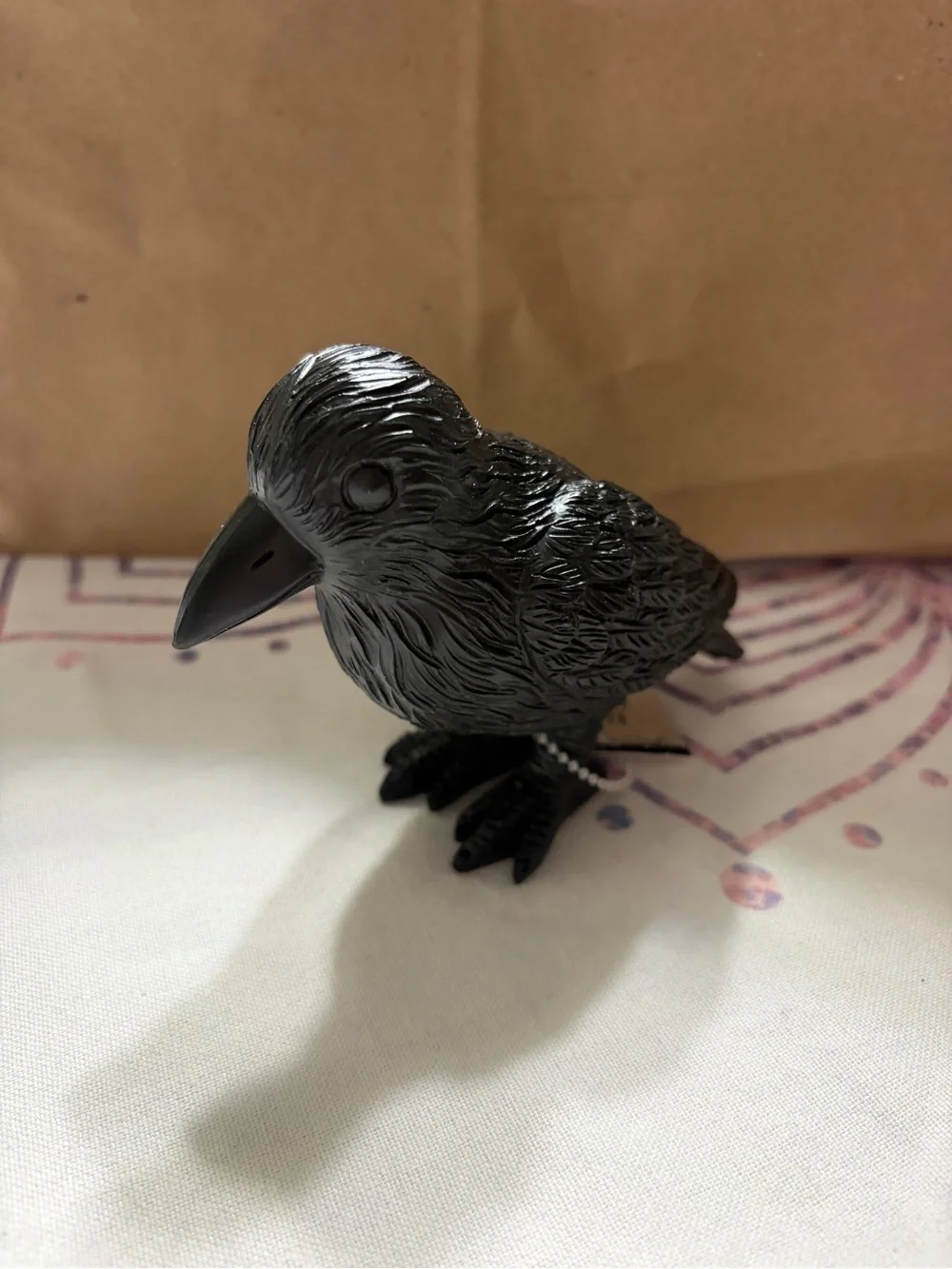 Halloween raven Bird Figurine